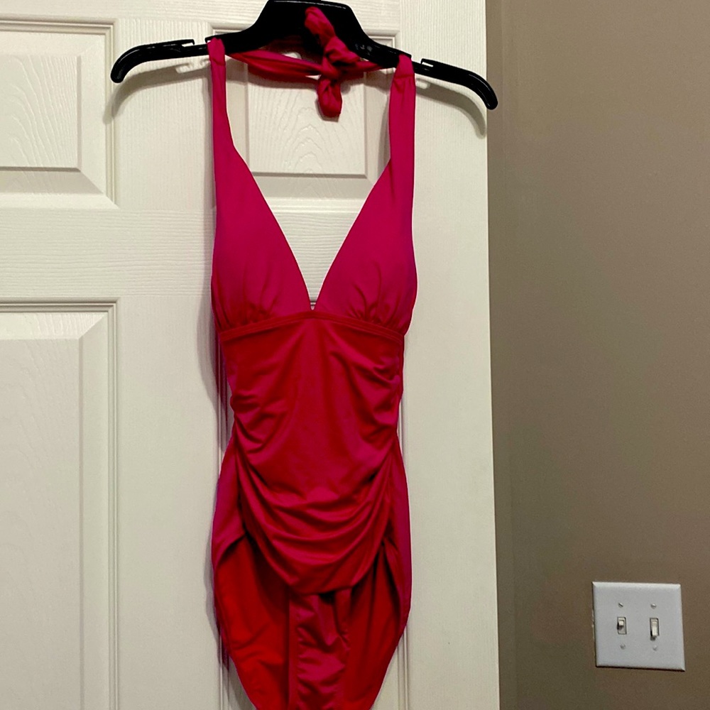 Ralph Lauren one piece halter swimsuit size 6